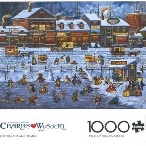 Buffalo Games Charles Wysocki Bostonians & Beans 1000 pc Jigsaw Puzzle